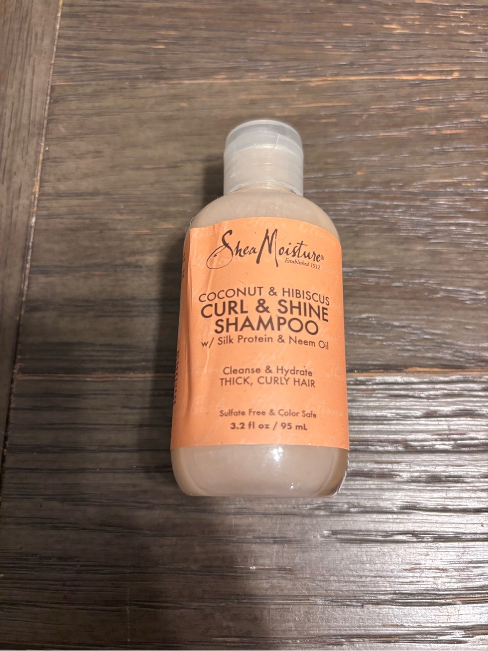 Shea Moisture Coconut & Hibiscus Curl & Shine Shampoo - Orange & Cream